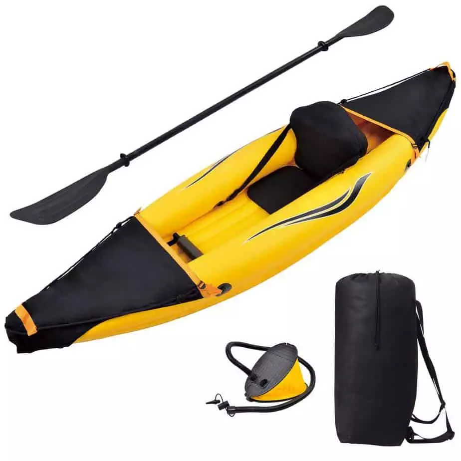 inflatable kayak setup